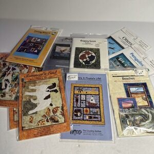 Bundle of 12 Quilt Patterns Assorted Styles And Brands New